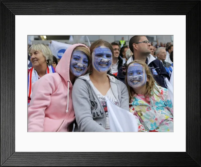 Framed Print : Brighton & Hove Albion FC: 2011-12 Home Matches - Spurs and Doncaster