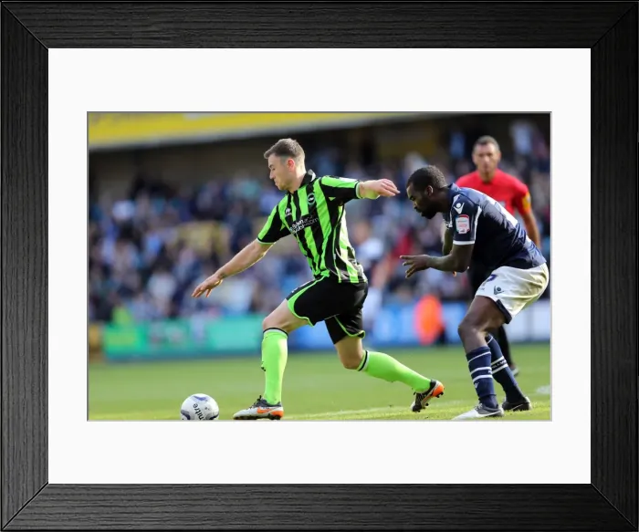 Framed Print : Ashley Barnes in Action: Millwall vs. Brighton & Hove Albion, Npower Championship, The Den, September 22, 2012 Framed Print : Ashley Barnes in Action: Millwall vs. Brighton & Hove Albion, Npower Championship, The Den, September 22, 2012