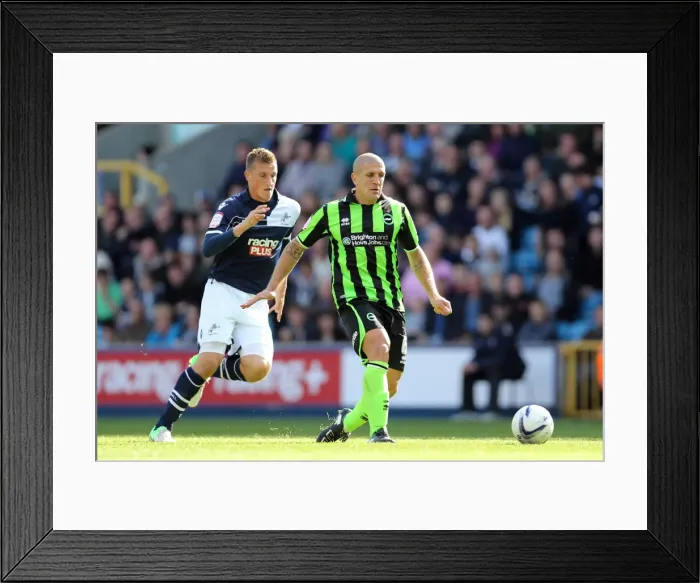 Framed Print : Brighton & Hove Albion vs Millwall: 2012-13 Season Away Game Framed Print : Brighton & Hove Albion vs Millwall: 2012-13 Season Away Game