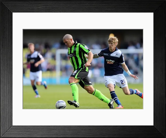 Framed Print : Adam El-Abd during Millwall v Brighton & Hove Albion, Npower Championship