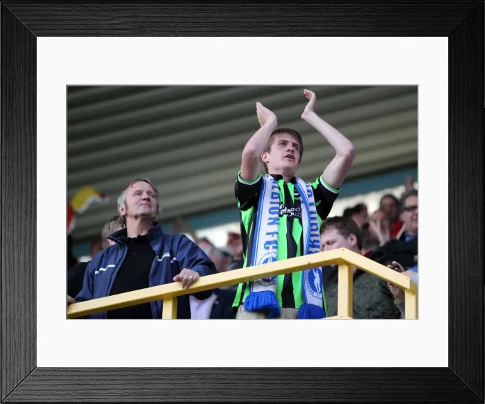 Framed Print : Brighton & Hove Albion at Millwall: 2012-13 Season - Away Game Framed Print : Brighton & Hove Albion at Millwall: 2012-13 Season - Away Game