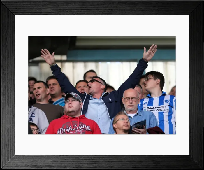 Framed Print : Brighton & Hove Albion at Millwall: 2012-13 Season Away Game Framed Print : Brighton & Hove Albion at Millwall: 2012-13 Season Away Game