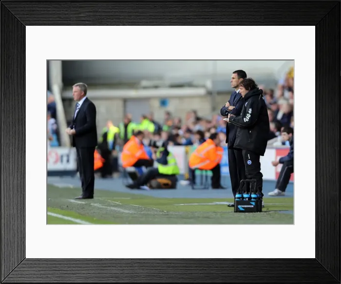 Framed Print : Brighton & Hove Albion at Millwall: 2012-13 Season Away Game Framed Print : Brighton & Hove Albion at Millwall: 2012-13 Season Away Game