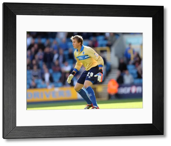 Framed Print : Brighton & Hove Albion's Star Goalkeeper, Tomasz Kuszczak