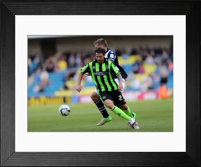 Framed Print : Wayne Bridge in Action: Millwall vs. Brighton & Hove Albion, Npower Championship 2012 Framed Print : Wayne Bridge in Action: Millwall vs. Brighton & Hove Albion, Npower Championship 2012