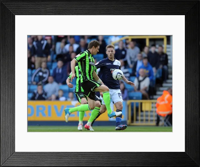Framed Print : Dean Hammond during Millwall v Brighton & Hove Albion, Npower Championship Framed Print : Dean Hammond during Millwall v Brighton & Hove Albion, Npower Championship