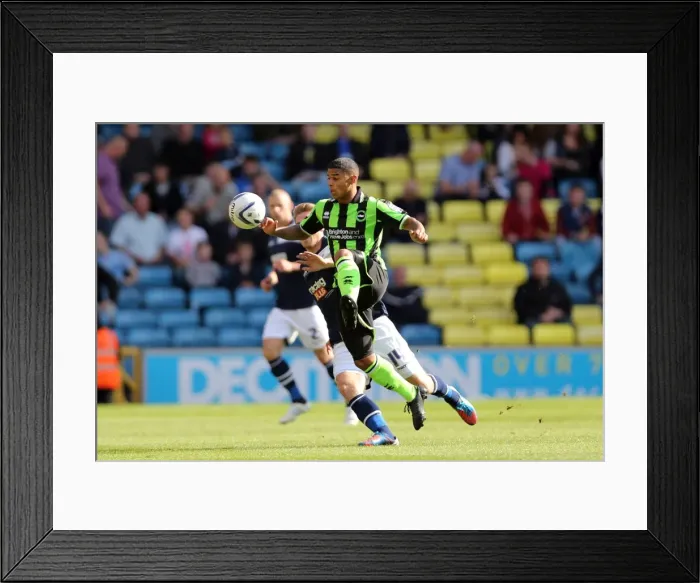 Framed Print : Liam Bridcutt during Millwall v Brighton & Hove Albion, Npower Championship Framed Print : Liam Bridcutt during Millwall v Brighton & Hove Albion, Npower Championship