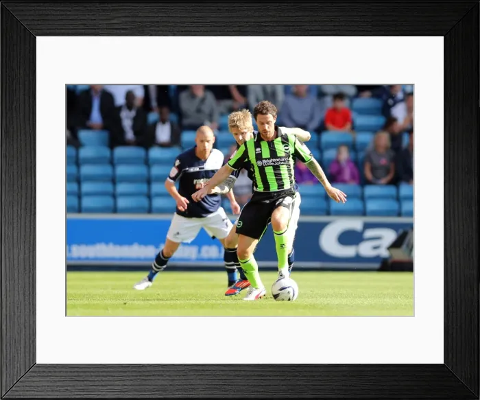 Framed Print : Wayne Bridge during Millwall v Brighton & Hove Albion, Npower Championship Framed Print : Wayne Bridge during Millwall v Brighton & Hove Albion, Npower Championship