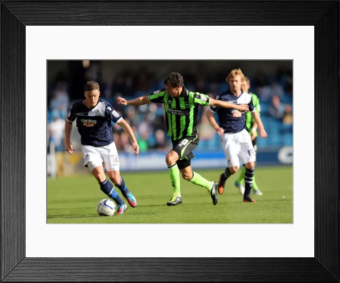 Framed Print : Brighton & Hove Albion vs. Millwall: 2012-13 Away Game Framed Print : Brighton & Hove Albion vs. Millwall: 2012-13 Away Game