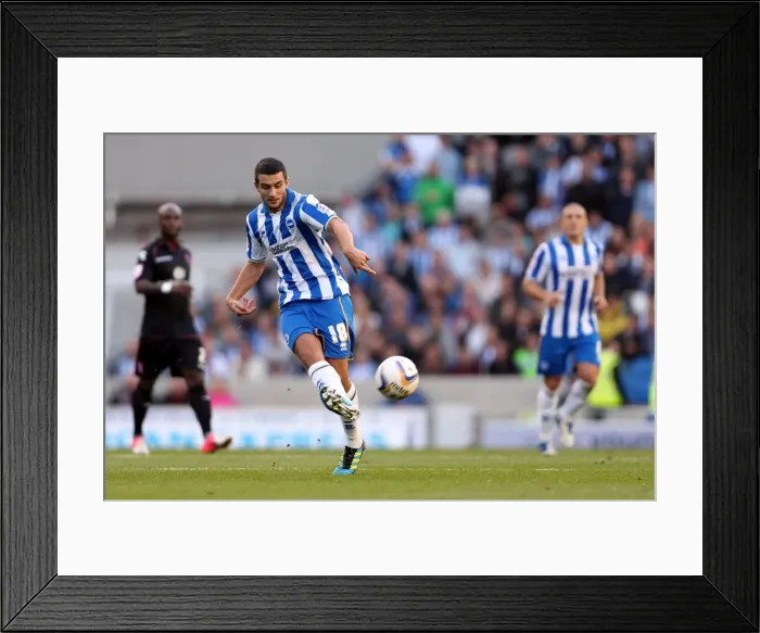 Framed Print : Gary Dicker in Action: Brighton & Hove Albion vs. Birmingham City, Npower Championship, Amex Stadium, September 29, 2012