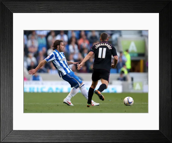Framed Print : Inigo Calderon in Action: Brighton & Hove Albion vs. Birmingham City, Npower Championship, Amex Stadium, September 29, 2012 Framed Print : Inigo Calderon in Action: Brighton & Hove Albion vs. Birmingham City, Npower Championship, Amex Stadium, September 29, 2012