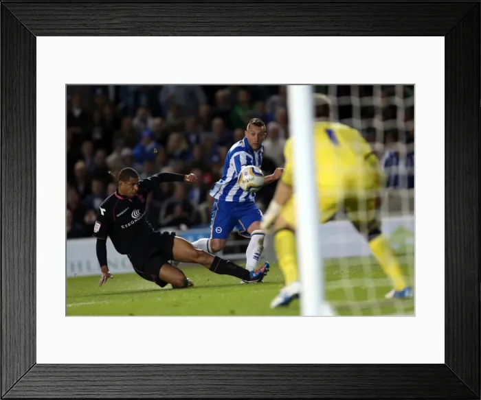 Framed Print : Stephen Dobbie's Thrilling Performance: Brighton & Hove Albion vs. Birmingham City, Npower Championship (September 29, 2012) Framed Print : Stephen Dobbie's Thrilling Performance: Brighton & Hove Albion vs. Birmingham City, Npower Championship (September 29, 2012)