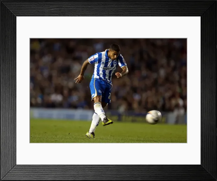 Framed Print : Dramatic Moment: Liam Bridcutt's Blocked Shot – Brighton & Hove Albion vs Birmingham City, Npower Championship (September 29, 2012) Framed Print : Dramatic Moment: Liam Bridcutt's Blocked Shot – Brighton & Hove Albion vs Birmingham City, Npower Championship (September 29, 2012)