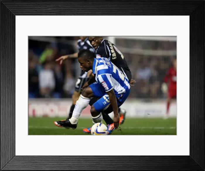 Framed Print : Brighton & Hove Albion's Kazenga LuaLua in Action Against Ipswich Town, October 2012