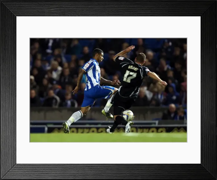 Framed Print : Brighton & Hove Albion's Liam Bridcutt in Action Against Ipswich Town, October 2012 Framed Print : Brighton & Hove Albion's Liam Bridcutt in Action Against Ipswich Town, October 2012