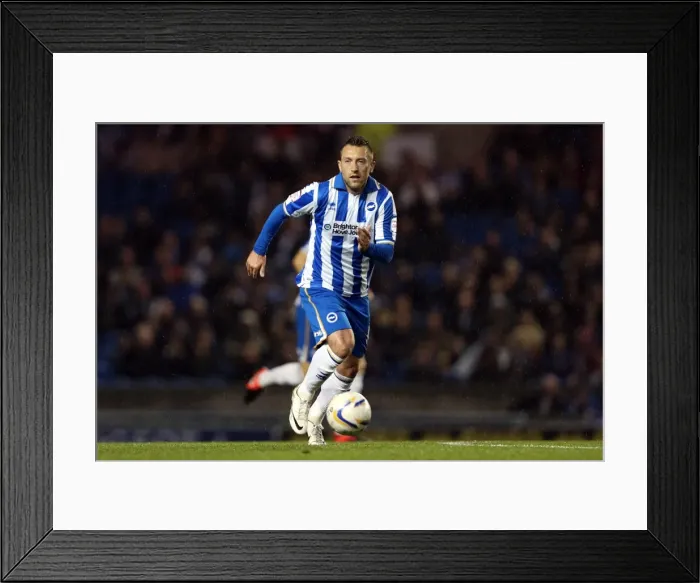 Framed Print : Stephen Dobbie in Action: Brighton & Hove Albion vs. Ipswich Town, Npower Championship, Amex Stadium, October 2, 2012 Framed Print : Stephen Dobbie in Action: Brighton & Hove Albion vs. Ipswich Town, Npower Championship, Amex Stadium, October 2, 2012