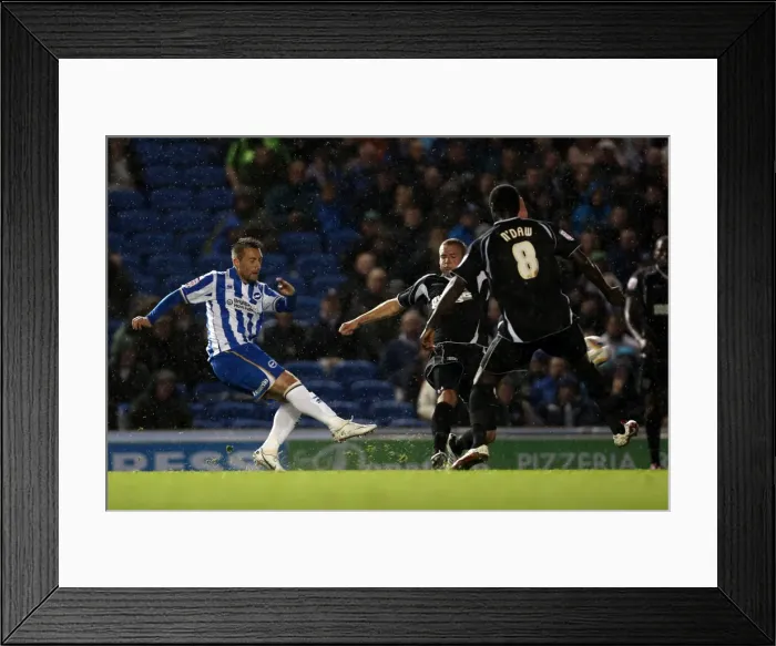 Framed Print : Stephen Dobbie's Long-Range Shot for Brighton & Hove Albion vs Ipswich Town, October 2012 Framed Print : Stephen Dobbie's Long-Range Shot for Brighton & Hove Albion vs Ipswich Town, October 2012