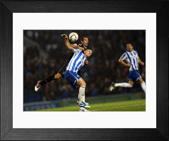 Framed Print : Brighton & Hove Albion's Adam El-Abd Defends Against Ipswich Town Challenge (October 2, 2012) Framed Print : Brighton & Hove Albion's Adam El-Abd Defends Against Ipswich Town Challenge (October 2, 2012)