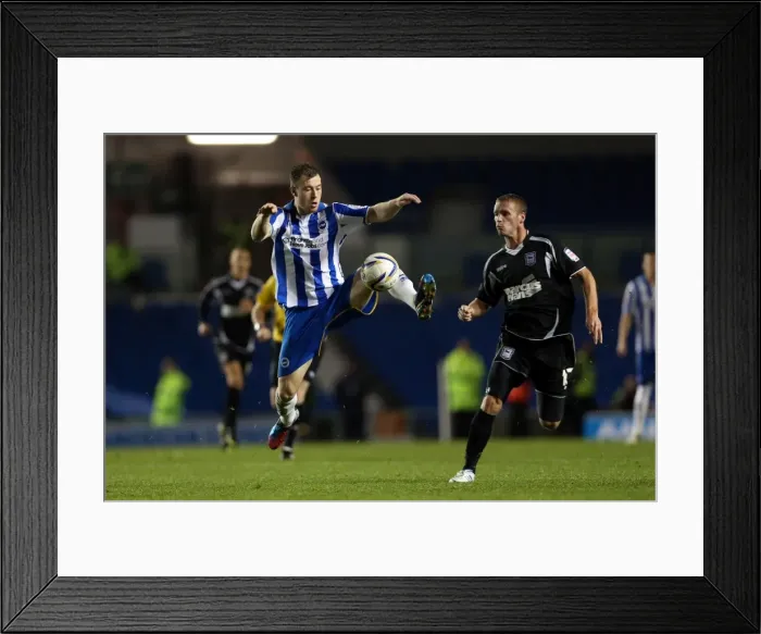 Framed Print : Ashley Barnes in Action for Brighton & Hove Albion vs. Ipswich Town, October 2012 Framed Print : Ashley Barnes in Action for Brighton & Hove Albion vs. Ipswich Town, October 2012