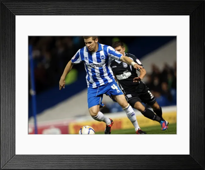 Framed Print : Dean Hammond in Action: Brighton & Hove Albion vs. Ipswich Town, Npower Championship, October 2, 2012 (Amex Stadium) Framed Print : Dean Hammond in Action: Brighton & Hove Albion vs. Ipswich Town, Npower Championship, October 2, 2012 (Amex Stadium)