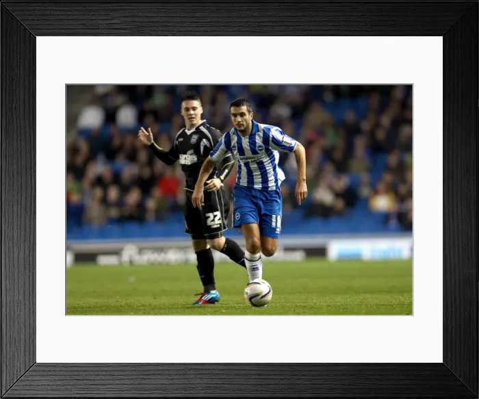 Framed Print : Gary Dicker in Action: Brighton & Hove Albion vs. Ipswich Town, Npower Championship, Amex Stadium, October 2, 2012 Framed Print : Gary Dicker in Action: Brighton & Hove Albion vs. Ipswich Town, Npower Championship, Amex Stadium, October 2, 2012