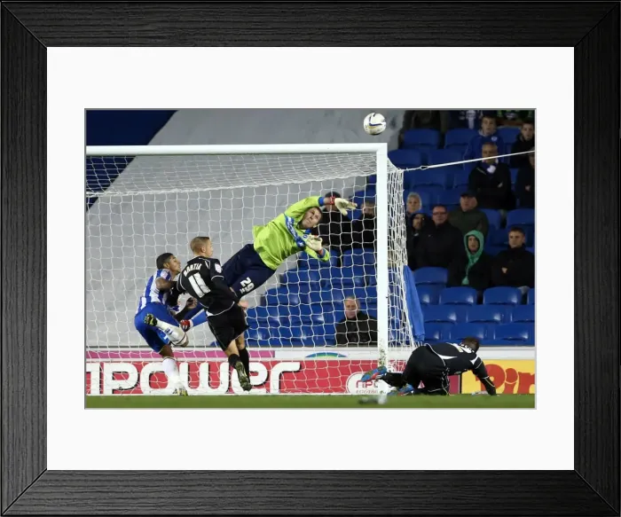 Framed Print : Brighton & Hove Albion's Tomasz Kuszczak Saves in Npower Championship Clash Against Ipswich Town (October 2, 2012) Framed Print : Brighton & Hove Albion's Tomasz Kuszczak Saves in Npower Championship Clash Against Ipswich Town (October 2, 2012)