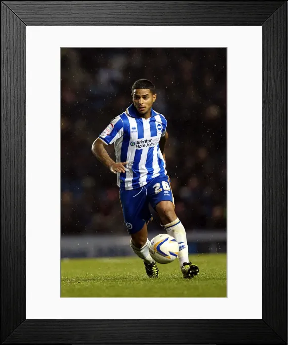 Framed Print : Liam Bridcutt: The Focused and Determined Force of Brighton & Hove Albion FC