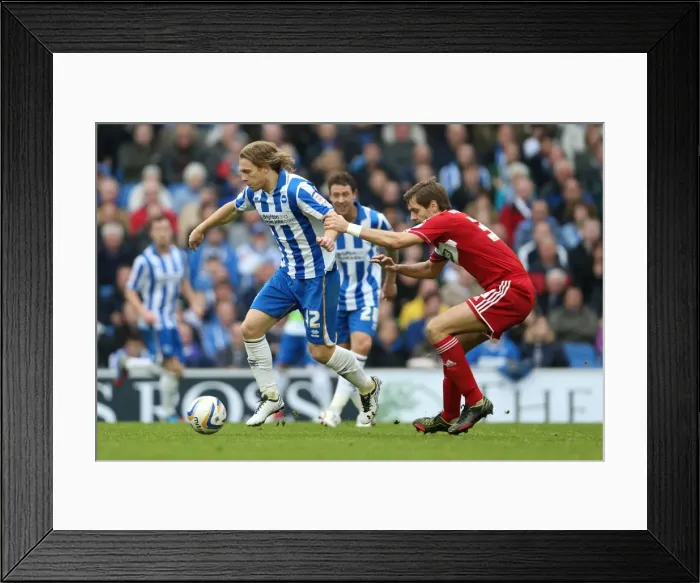 Framed Print : Brighton & Hove Albion vs Middlesbrough: Craig Mackail-Smith in Action, October 20, 2012
