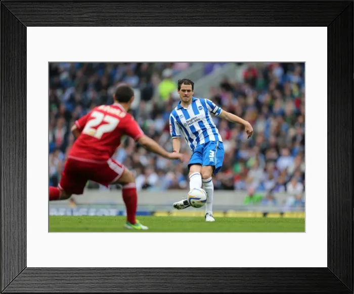Framed Print : Gordon Greer Plays a Pass: Brighton & Hove Albion vs. Middlesbrough, October 20, 2012 Framed Print : Gordon Greer Plays a Pass: Brighton & Hove Albion vs. Middlesbrough, October 20, 2012
