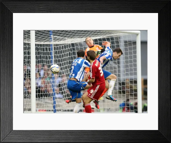Framed Print : Gordon Greer's Close Call: Brighton & Hove Albion vs. Middlesbrough, October 20, 2012 Framed Print : Gordon Greer's Close Call: Brighton & Hove Albion vs. Middlesbrough, October 20, 2012