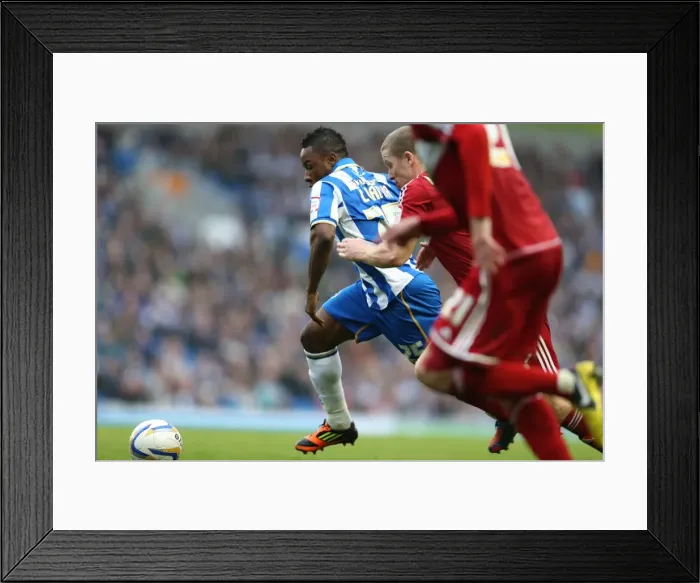 Framed Print : Brighton & Hove Albion's Kazenga LuaLua in Action Against Middlesbrough, Championship Clash at Amex Stadium (October 20, 2012) Framed Print : Brighton & Hove Albion's Kazenga LuaLua in Action Against Middlesbrough, Championship Clash at Amex Stadium (October 20, 2012)