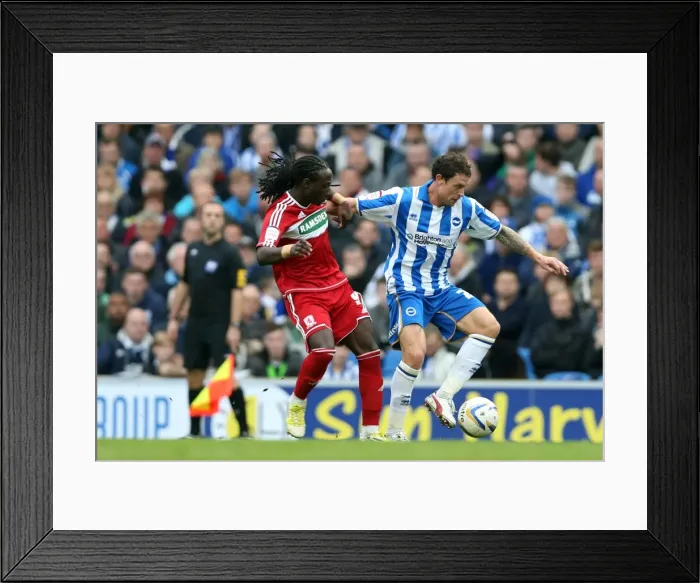 Framed Print : Wayne Bridge in Action: Brighton & Hove Albion vs Middlesbrough, Npower Championship, Amex Stadium (October 20, 2012) Framed Print : Wayne Bridge in Action: Brighton & Hove Albion vs Middlesbrough, Npower Championship, Amex Stadium (October 20, 2012)