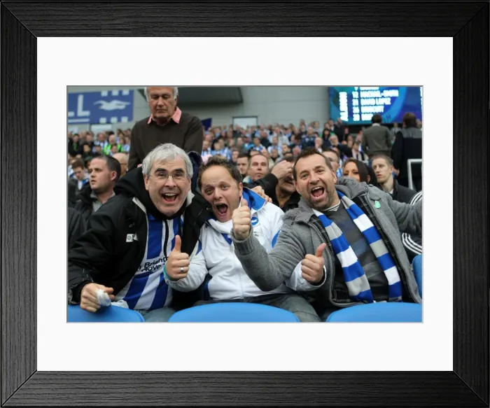 Framed Print : Electric Atmosphere: Brighton & Hove Albion Crowd Shots at the Amex Stadium (2012-2013) Framed Print : Electric Atmosphere: Brighton & Hove Albion Crowd Shots at the Amex Stadium (2012-2013)