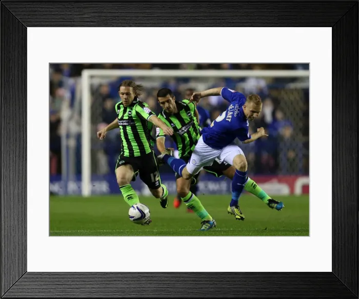 Framed Print : Craig Mackail-Smith of Brighton & Hove Albion Faces Off Against Leicester City in Championship Match, October 2012 Framed Print : Craig Mackail-Smith of Brighton & Hove Albion Faces Off Against Leicester City in Championship Match, October 2012