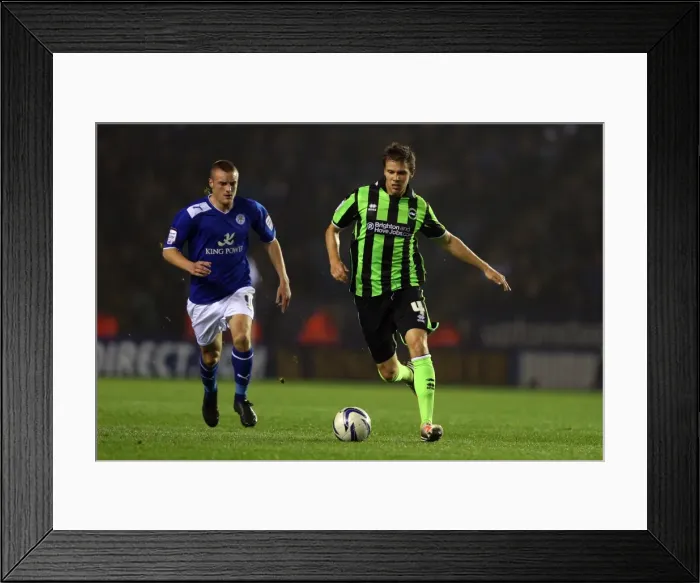 Framed Print : Dean Hammond in Action: Brighton & Hove Albion vs. Burnley, Npower Championship, Leicester City, October 23, 2012 Framed Print : Dean Hammond in Action: Brighton & Hove Albion vs. Burnley, Npower Championship, Leicester City, October 23, 2012