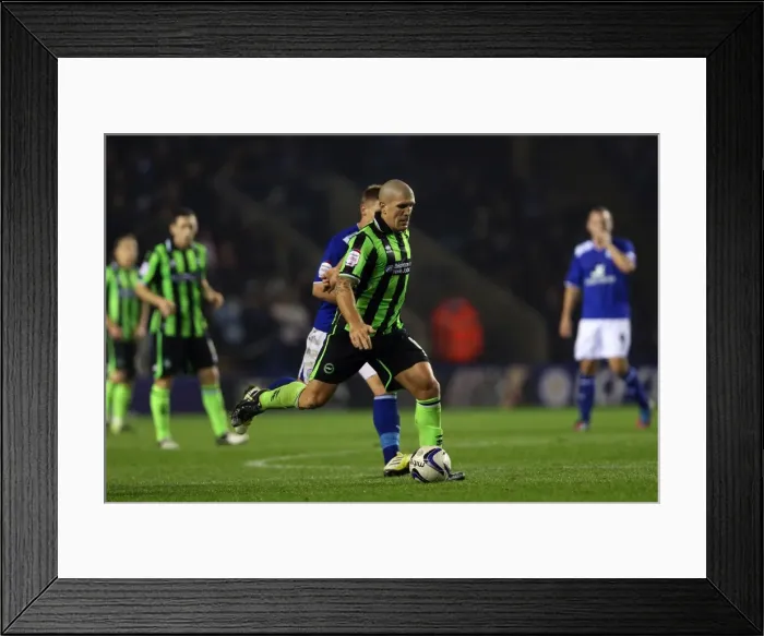 Framed Print : Brighton & Hove Albion's Adam El-Abd Faces Off Against Leicester City in Npower Championship Clash, October 2012 Framed Print : Brighton & Hove Albion's Adam El-Abd Faces Off Against Leicester City in Npower Championship Clash, October 2012