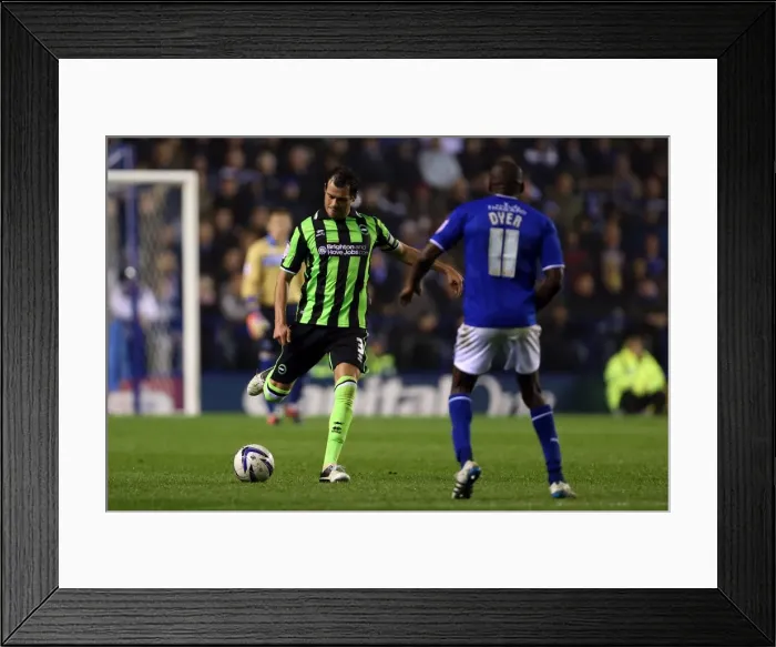 Framed Print : Gordon Greer in Action: Brighton & Hove Albion vs. Burnley, Npower Championship, Leicester City's Kingpower Stadium (October 23, 2012) Framed Print : Gordon Greer in Action: Brighton & Hove Albion vs. Burnley, Npower Championship, Leicester City's Kingpower Stadium (October 23, 2012)