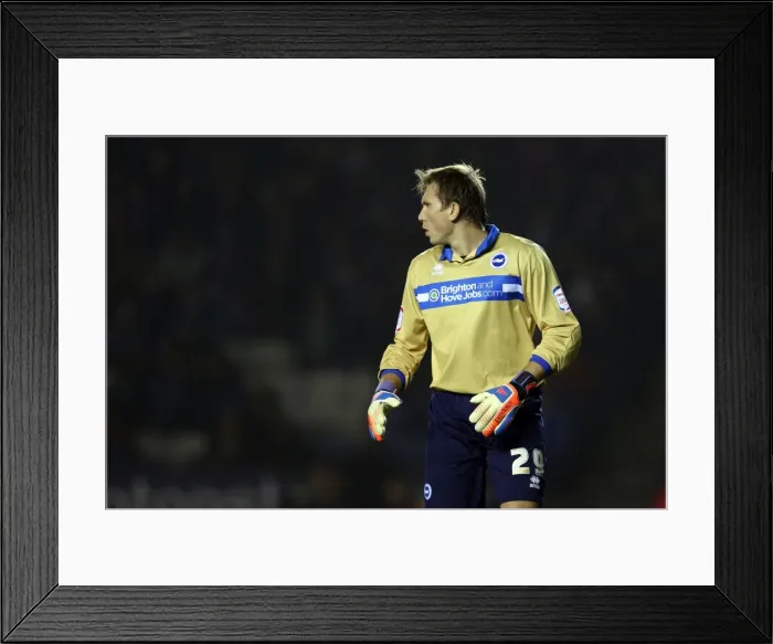 Framed Print : Tomasz Kuszczak of Brighton & Hove Albion Faces Off Against Leicester City, Npower Championship, October 23, 2012 Framed Print : Tomasz Kuszczak of Brighton & Hove Albion Faces Off Against Leicester City, Npower Championship, October 23, 2012