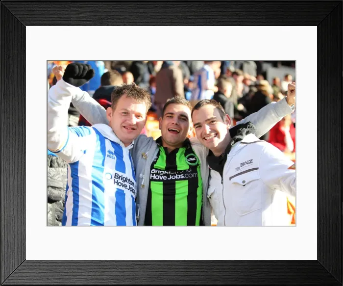 Framed Print : Brighton and Hove Albion FC: Top 10 Unforgettable Away Day Crowd Moments 2012-13 Framed Print : Brighton and Hove Albion FC: Top 10 Unforgettable Away Day Crowd Moments 2012-13