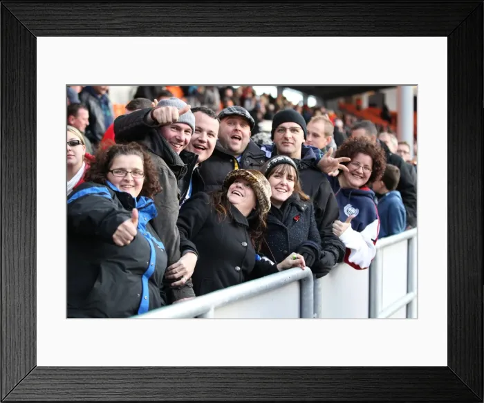 Framed Print : Brighton And Hove Albion Past Seasons: Season 2012-13: 2012-13 Away Games: Blackpool 27-10-2012
