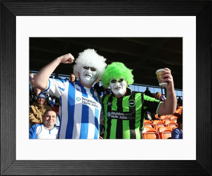 Framed Print : Brighton and Hove Albion FC: Electrifying Away Days 2012-13 - Passionate Crowd Shots Framed Print : Brighton and Hove Albion FC: Electrifying Away Days 2012-13 - Passionate Crowd Shots