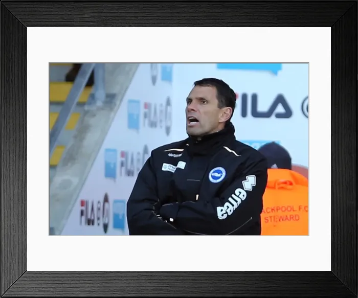 Framed Print : Brighton & Hove Albion at Blackpool: 2012-13 Away Game Framed Print : Brighton & Hove Albion at Blackpool: 2012-13 Away Game