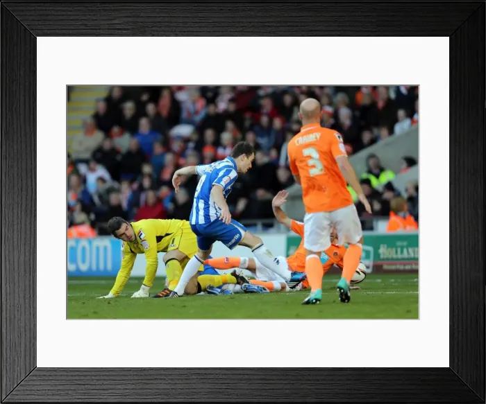 Framed Print : Ashley Barnes Scores First Goal: Brighton & Hove Albion Leads 1-0 Against Blackpool (October 27, 2012) Framed Print : Ashley Barnes Scores First Goal: Brighton & Hove Albion Leads 1-0 Against Blackpool (October 27, 2012)