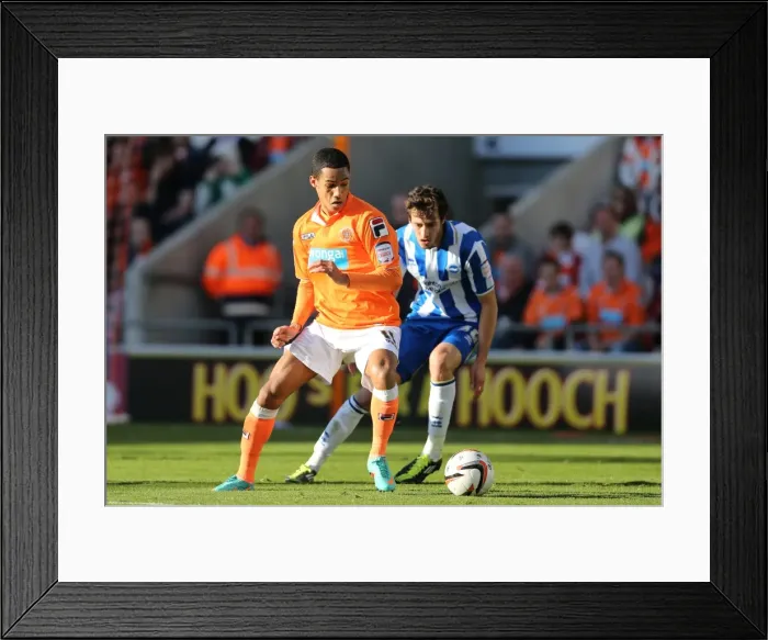 Framed Print : Thomas Ince vs. Will Buckley: Intense Moment from Blackpool vs. Brighton & Hove Albion, 2012 Framed Print : Thomas Ince vs. Will Buckley: Intense Moment from Blackpool vs. Brighton & Hove Albion, 2012