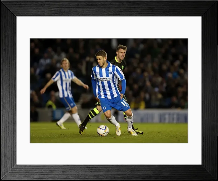 Framed Print : Brighton & Hove Albion vs Leeds United: Andrea Orlandi in Action, Npower Championship, November 2, 2012 Framed Print : Brighton & Hove Albion vs Leeds United: Andrea Orlandi in Action, Npower Championship, November 2, 2012