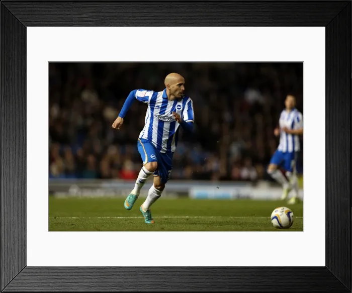Framed Print : Bruno Saltor in Action: Brighton & Hove Albion vs Leeds United, Npower Championship, November 2012 Framed Print : Bruno Saltor in Action: Brighton & Hove Albion vs Leeds United, Npower Championship, November 2012