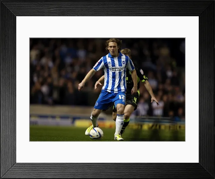 Framed Print : Craig Mackail-Smith Thrills in Brighton & Hove Albion's Victory over Leeds United, Npower Championship 2012