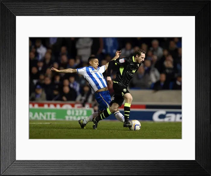Framed Print : Determined Tackle: Liam Bridcutt vs Leeds United in Brighton & Hove Albion's Npower Championship Clash (Nov 2, 2012) Framed Print : Determined Tackle: Liam Bridcutt vs Leeds United in Brighton & Hove Albion's Npower Championship Clash (Nov 2, 2012)