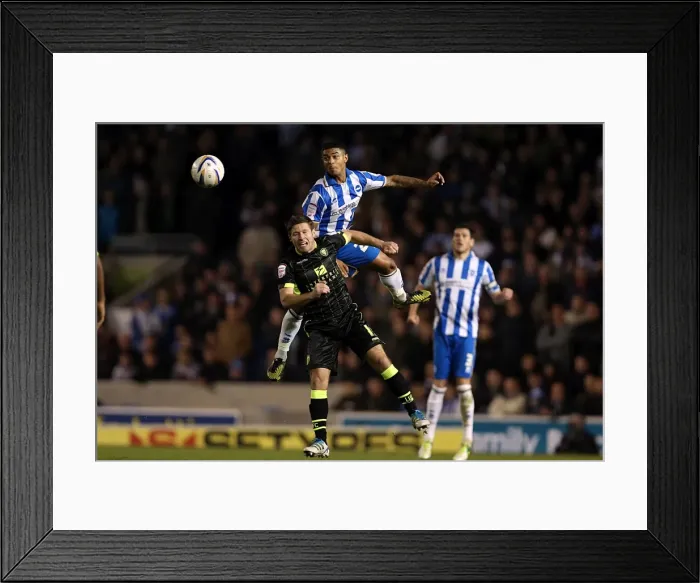 Framed Print : Liam Bridcutt's Header: Brighton & Hove Albion vs Leeds United, Npower Championship Clash at Amex Stadium (November 2, 2012) Framed Print : Liam Bridcutt's Header: Brighton & Hove Albion vs Leeds United, Npower Championship Clash at Amex Stadium (November 2, 2012)