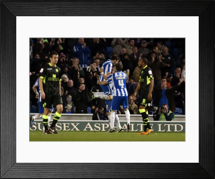 Framed Print : Craig Mackail-Smith Scores the Game-Winning Goal: Brighton & Hove Albion 2-1 Leeds United, November 2012 Framed Print : Craig Mackail-Smith Scores the Game-Winning Goal: Brighton & Hove Albion 2-1 Leeds United, November 2012